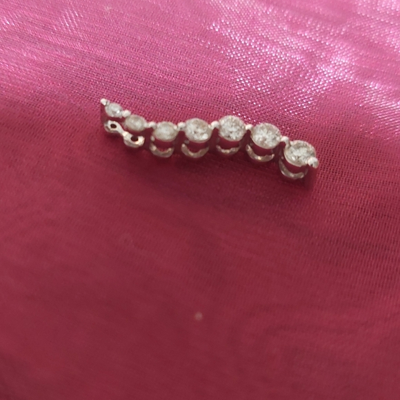 Necklace & 1 Pendants Cross Both 10 KT  Silver The Other Pendent Not Stamped . - Picture 10 of 10